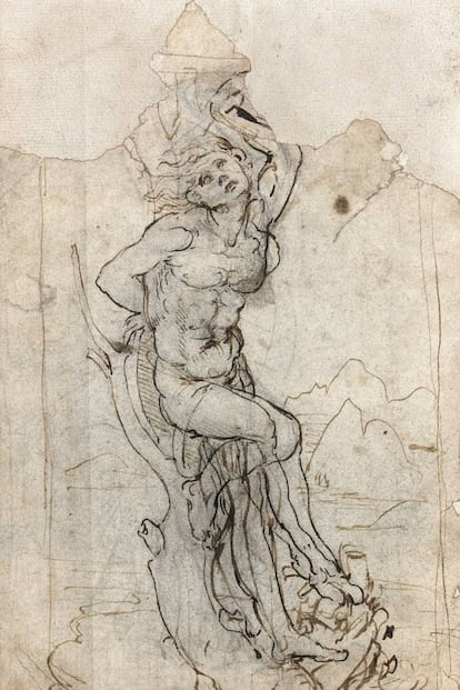 'San Sebastián' (circa 1482) atribuido a Leonardo Da Vinci.