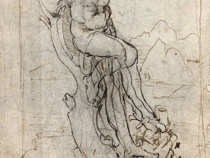 ‘São Sebastião” (circa 1482) atribuído a Leonardo Da Vinci.