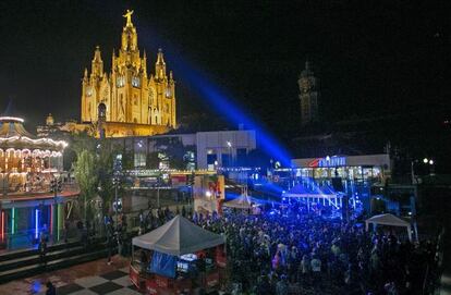 Imatge d'aquest divendres a la nit del Tibidabo Live Festival.