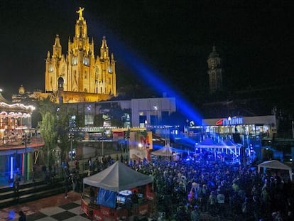 Imatge d'aquest divendres a la nit del Tibidabo Live Festival.