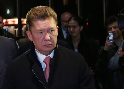 El president de Gazprom, Alexei Miller, a Brussel·les.