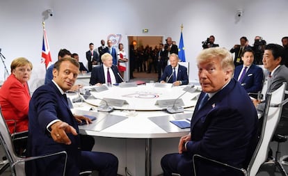 Imagen de los líderes de los siete países más desarrollados (G7) reunidos en la reciente cumbre de Biarritz (Francia), donde se trató la guerra comercial y el