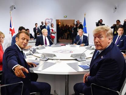 Imagen de los líderes de los siete países más desarrollados (G7) reunidos en la reciente cumbre de Biarritz (Francia), donde se trató la guerra comercial y el 