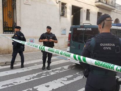 One of the raids on Monday in Sabadell.