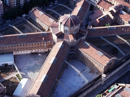 Vista a&eacute;rea de la Modelo, ejemplo de arquitectura pan&oacute;ptica. 