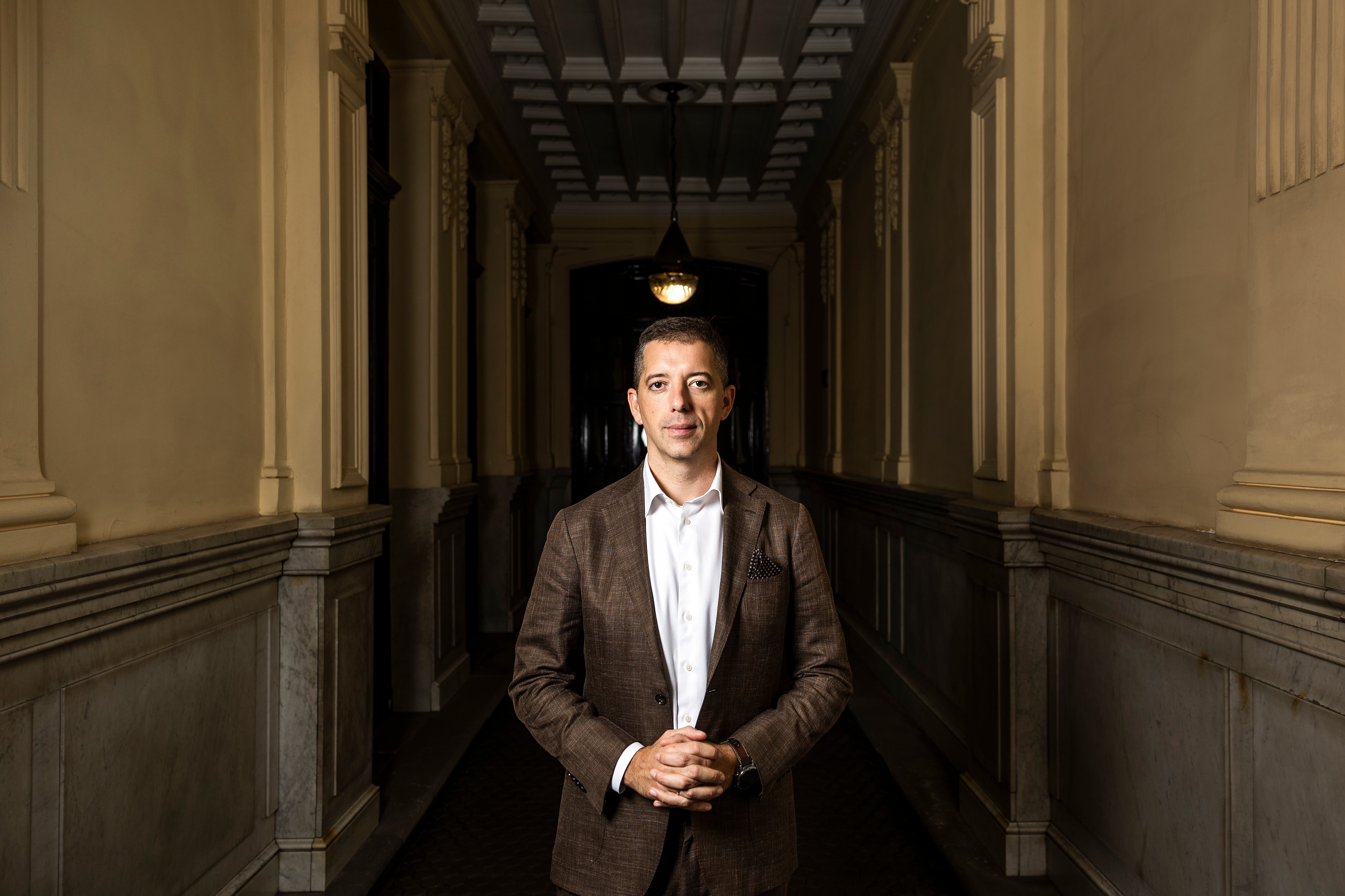 Marko Duric, ministro de Asuntos Exteriores de Serbia, en la embajada serbia de Madrid, el miércoles 3 de septiembre de 2025.