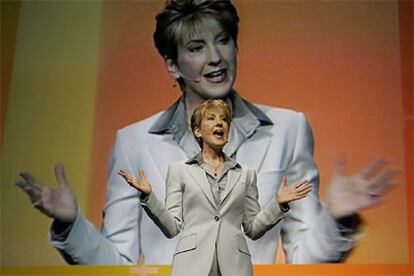 Carly Fiorina en una conferencia en el marco de una feria de electrónica en Las Vegas.