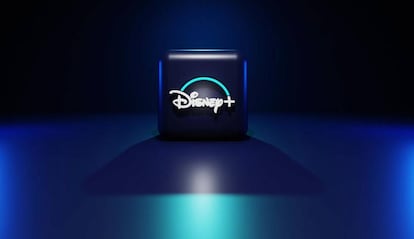 Logo Disney con fondo azul