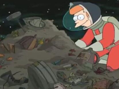 Fotograma del cap&iacute;tulo &#039;A big peace of garbage&#039; de Futurama.