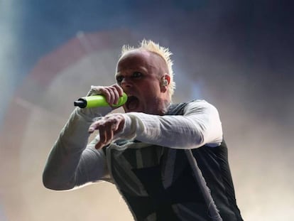 Keith Flint, de The Prodigy, en 2015 en el Incheon Pentaport Rock Festival de Seúl.  
 