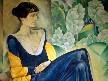 'Retrato de Anna Ajmátova', de Nathan Altman (1915). Museo Estatal Ruso de San Petersburgo.