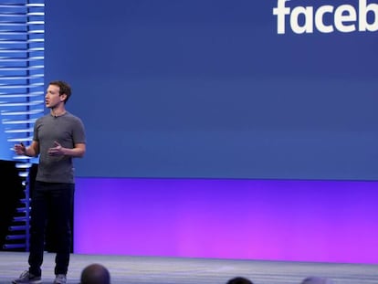 Mark Zuckerberg durante a conferência F8.