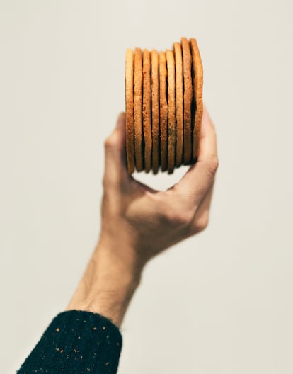 Detalle de las bases de la tarta de Pan.Delirio.