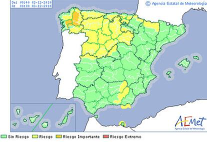 27 provincias en alerta.