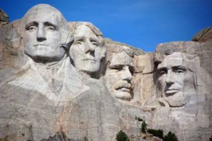 Imagem do Monte Rushmore.