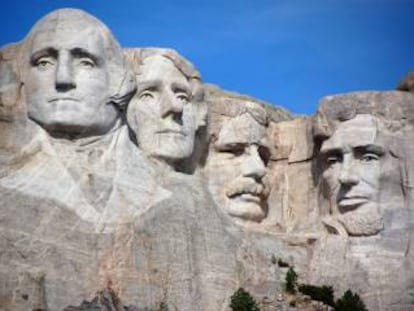 Imagem do Monte Rushmore.