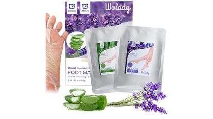 Pack de mascarillas exfoliante para los pies con más de 5.000 valoraciones en Amazon