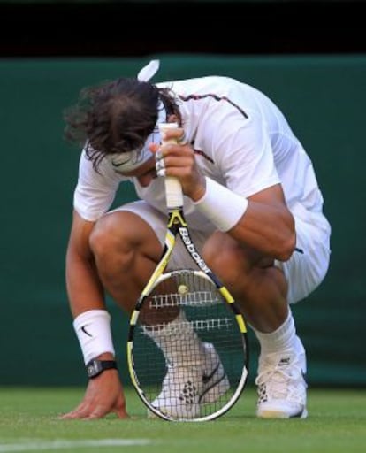 Nadal, en Wimbledon.