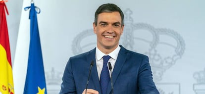 El presidente del Gobierno, Pedro Sánchez