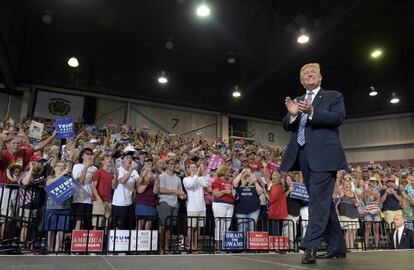 Trump em comício na Virginia Ocidental na semana passada.