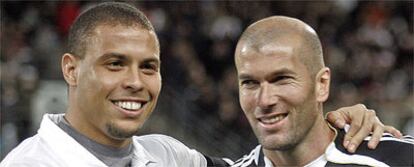 Zidane y Ronaldo posan juntos instantes antes del partido