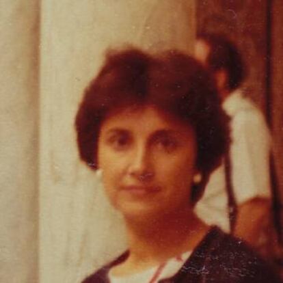 Elena Jiménez en los setenta, en una foto de su álbum personal. 