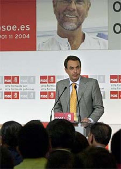 Jos Luis Rodrguez Zapatero, durante un acto ayer en Madrid.