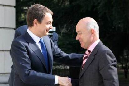 José Luis Rodríguez Zapatero recibe en La Moncloa al dirigente de CiU Josep Antoni Duran.