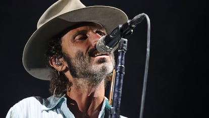 Leiva, anoche, en Movistar Arena de Madrid.