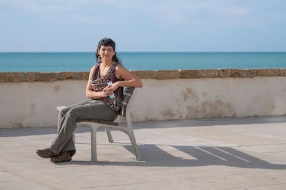 La expresidenta de Adelante Andalucía, Teresa Rodríguez, ayer en Cádiz.