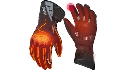 La firma Kemimoto de guantes calefactables tienen un buen efecto impermeable.