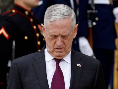 Jim Mattis, el pasado abril en el Pentágono.