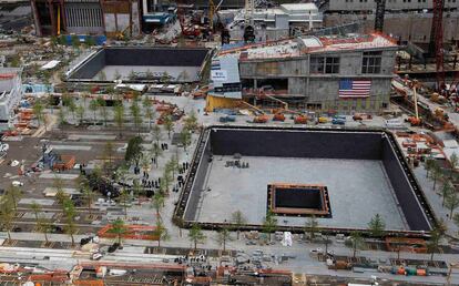 Vista general del solar donde estaba el Wolrd Trade Center y el memoria y museo de las víctimas del 11-S.