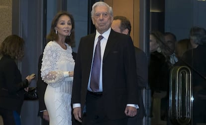 Mario Vargas Llosa e Isabel Preysler, el día del 80 cumpleaños del escritor.