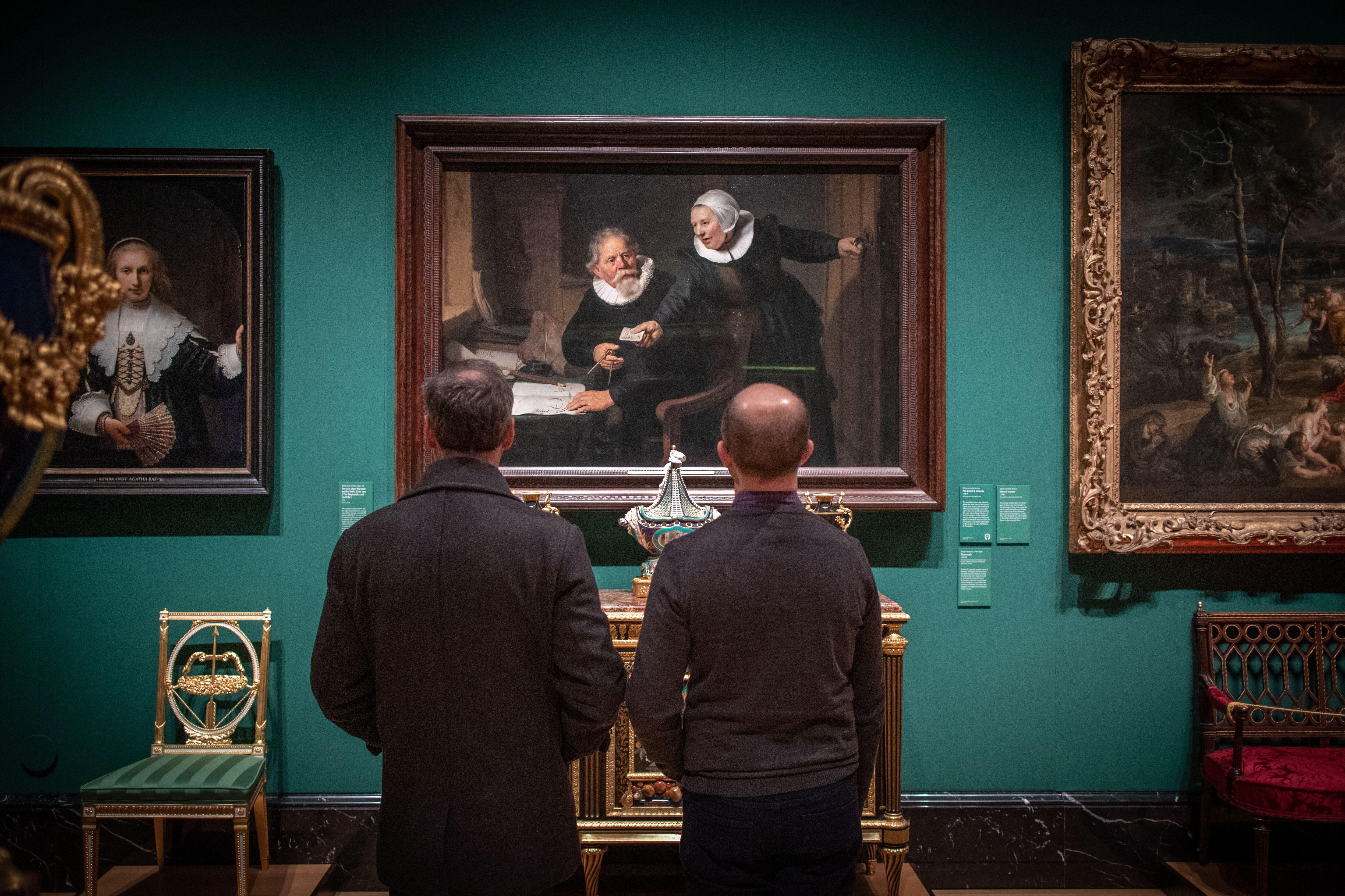 Una de las obras de Rembrandt expuestas en The Queen's Gallery, en Londres.