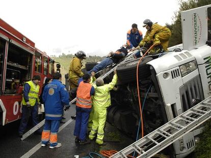 Accidente en Nogueira de Ramuín