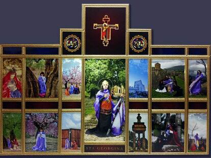 El retablo de santa Georgina, que se exhibe en la exposición <i>Mulier, mulieris</i>.