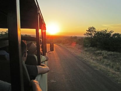 Recorrido en todoterreno por el interior del parque nacional Kruger, en Sud&aacute;frica.  