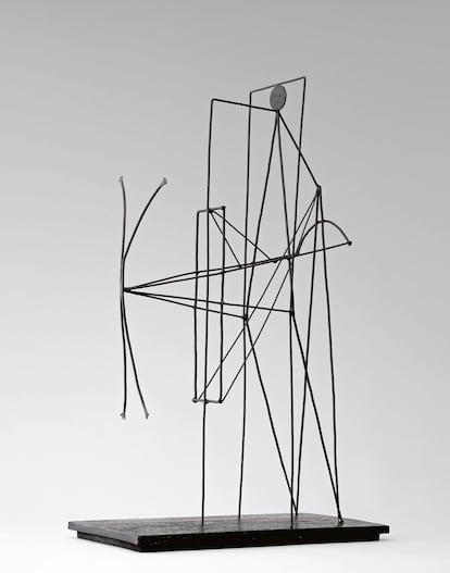 Escultura 'Figura: proyecto para un monumento a Guillaume Apollinaire', de Pablo Picasso (1928).