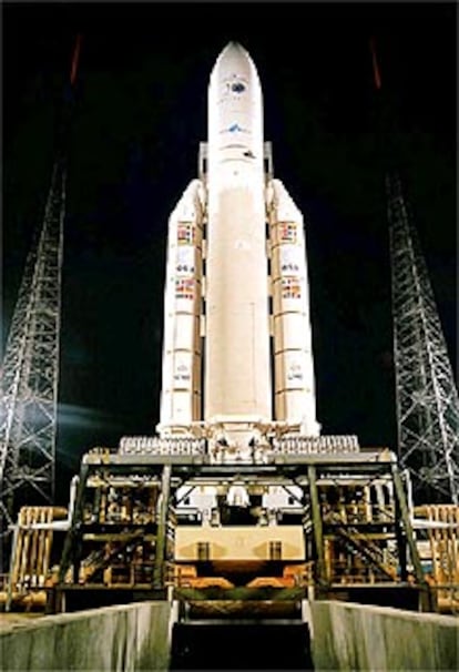Imagen del cohete que ha lanzado el satélite europeo