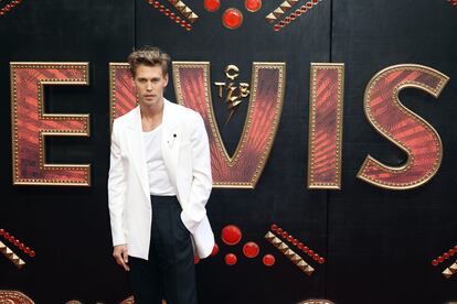 Austin Butler en la proyección de 'Elvis'el 31 de mayo de 2022 en Londres, Inglaterra.