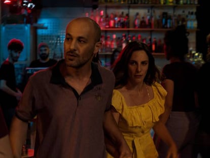 Adeeb Safad y Sivane Kretchner, en el filme.