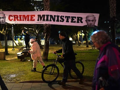 (03-02-24).Manifestación en Tel Aviv en contra de Netanyahu.