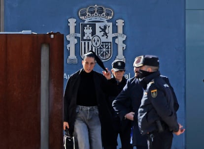 Jennifer Hermoso, a la salida de la Audiencia Nacional.