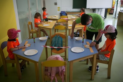 Puesta en marcha de los casales de verano en la escuela Sant Gregori de Barcelona.