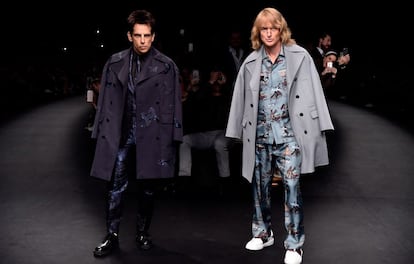 Derek Zoolander (Ben Stiller) y Hansel (Owen Wilson), con sus poses más retadoras, en 'Zoolander 2'.