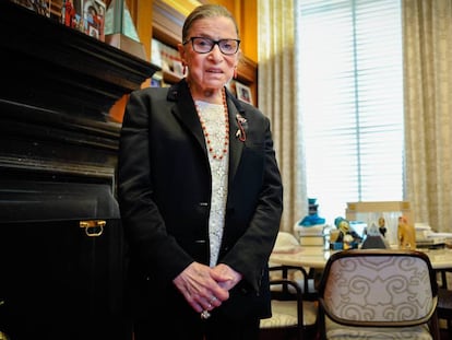 La juez Ruth Bader Ginsburg, en Washington, en mayo de 2017.