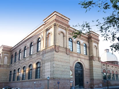 Entrada principal del Museo Nacional de Ciencias Naturales, en Madrid.