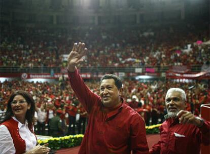 El presidente venezolano Hugo Chávez el pasado 1 de diciembre en un acto en Valencia (Venezuela).