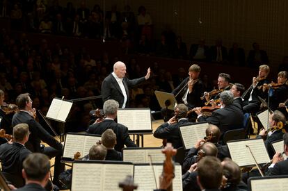 Bernard Haitink dirige la 'Séptima Sinfonía' de Anton Bruckner a la Filarmónica de Viena en el último concierto de su carrera, ofrecido el 6 de septiembre de 2019 en el Festival de Lucerna.